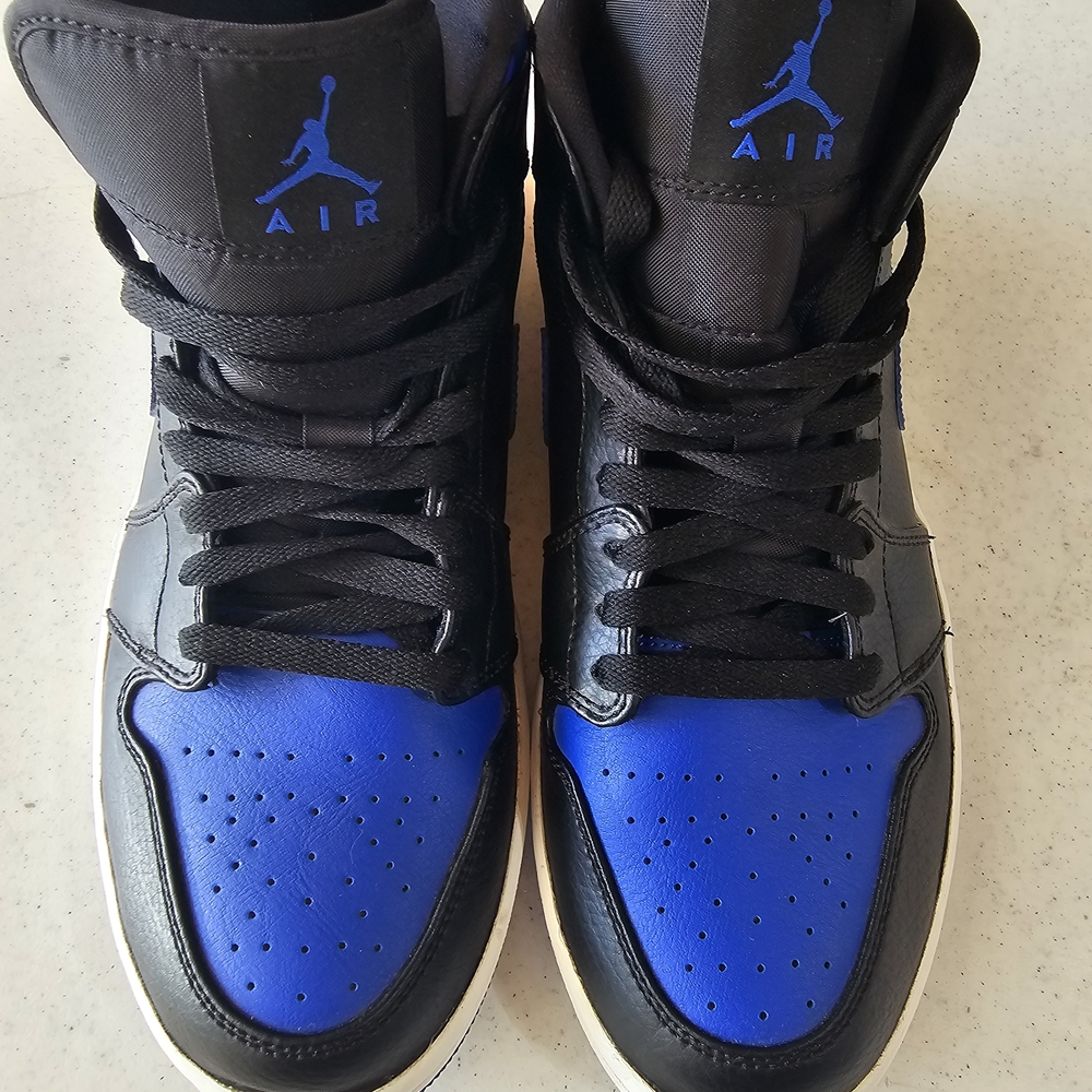 Jordan Black and Blue Sneakers